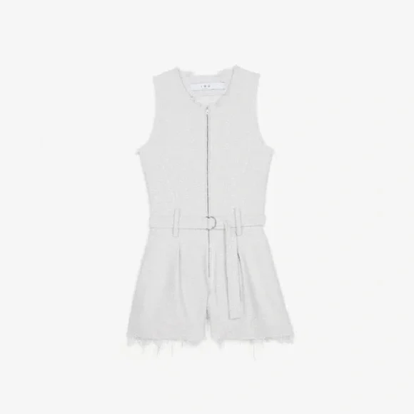 IRO white textured Jumpsuits one piece - Picture 2 of 11